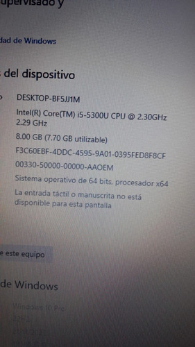 Laptop T450  Core I5 5ta 8gb Lenovo 