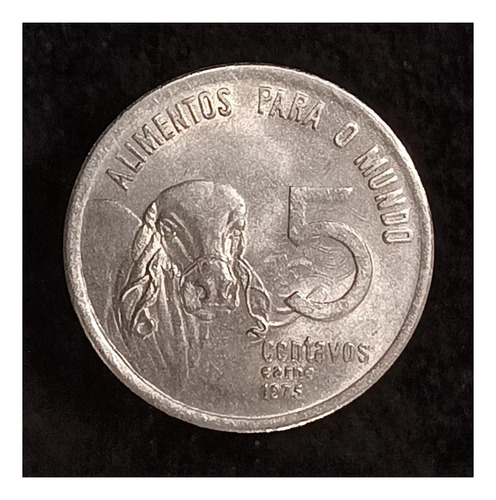 Brasil 5 Centavos 1975 Exc Km 587.1 Cebú - Fao 