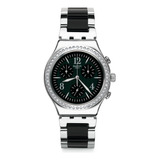 Reloj Swatch Made In Black De Acero Ycs118g