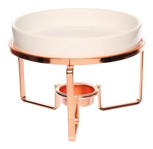 Rechaud Para Queijo Brie 15cm 4 Peças Rose Gold