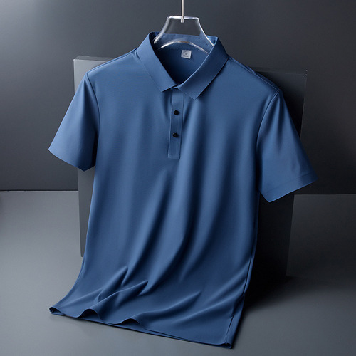 Playera Polo De Seda De Hielo For Hombre, Playera De