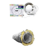 Kit Indoor Extractor 100mm Kasvi + Ducto Inson 10m 152mm