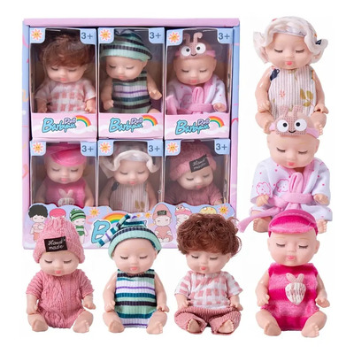 6 Pzs Mini Bebes Reborn,ropa Para Muñecas,juguetes Niños | MercadoLibre