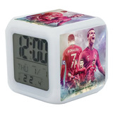 Reloj Despertador Cristiano Ronaldo Con Luz Led