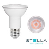 Kit 5 Lâmpada Led Par20 Eco 5,5w Stella 3000k Branco Quente