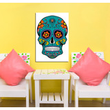 Vinilo Decorativo 20x30cm Calavera Skull Mexican Art Craneo