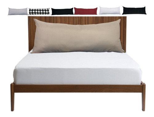 Almofada Grande Encosto Cama Box Casal 40x140 Diversas Cores