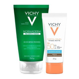 Kit Vichy Facial -gel De Limpeza E Prot Solar Fps 50 Cor 5.0