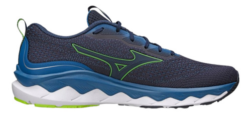 Tênis Mizuno Wave Way 3 Masculino Azul E Verde Promoção Pix