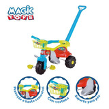 Motoca Triciclo Infantil Magic Toys Tico-tico Festa Azul