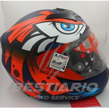 Casco Ls2 Rookie Tribal Azul Mate