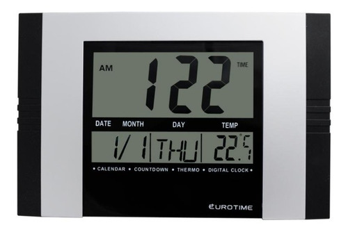 Reloj De Pared Eurotime 77/3060.10 Temperatura Timer Alarma