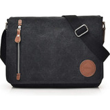 Bolso Bandolera De Lona Vintage Para Hombres Y Mujeres, Bols