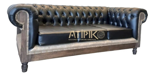 Sillón Chesterfield Constructor 3 Cuerpos Ecocuero Talampaya