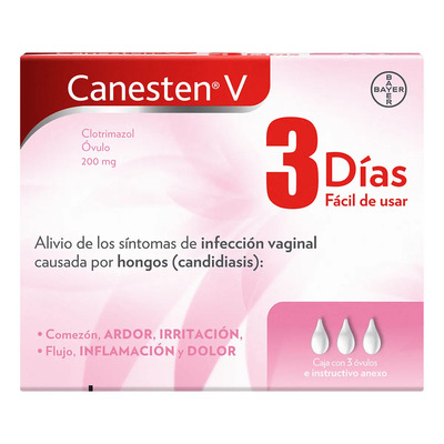 Canesten V Óvulo 200 Mg, 3 Óvulos | MercadoLibre