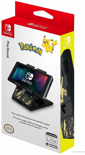 Suporte Compacto Nintendo Switch Black Amp Gold Pikachu