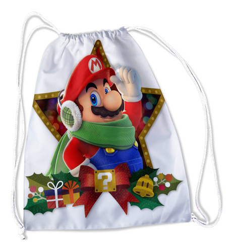 Bolsa Navideña Papá Noel Personalizalizadas Con O Sin Nombre