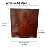 Amario/bar Art Deco (1950) En Madera 'cedro Caquetá'