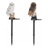 Lámpara Led Para Exteriores Con Luces Solares Owl Garden, 2