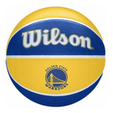 Balón Baloncesto Wilson Team Tribute Nba Basketball #7 Color Amarillo-golden States Warriors