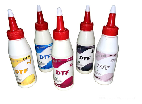 Kit Tinta Dtf  Film X 100 Ml Quality Premium X5 Botellas