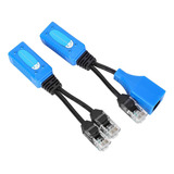 2 Unids Splitter Rj45 Combiner Poe Adapter Conectores Power