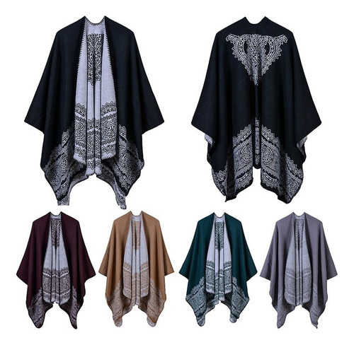 Mujeres De La Vendimia Poncho Cardigan Suter De Encaje 0