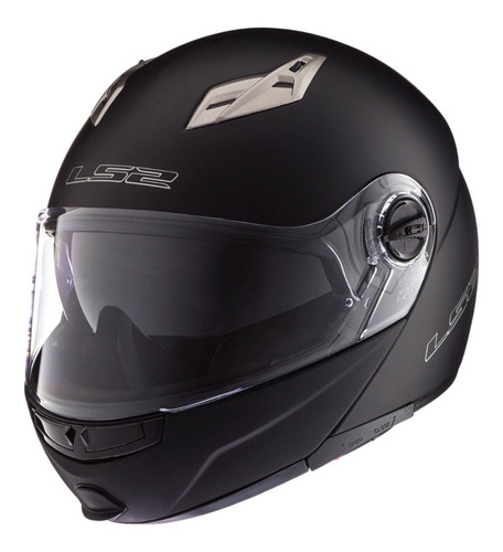 Casco Para Moto Rebatible Ls2 370 Easy Matt Black Spot