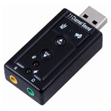 Tarjeta De Sonido Usb 7.1 Externo Con Control De Volumen 