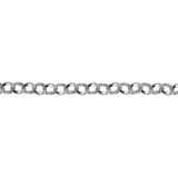 Cadena Aluminio Plata Rolon 8mm Collar Bijou Pulsera X Metro