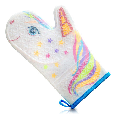 Gears Out Glitter Magic Unicorn - Manoplas De Horno De Silic