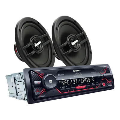 Paquete Estereo Sony 1 Din + Bocinas 6.5 Plg Db Drive | Meses sin interés
