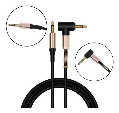 Cable Auxiliar Audio 1 Metro En Espiral 3.5mm