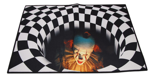 Alfombra Visual Clown Trap Para Sala De Estar O Dormitorio,