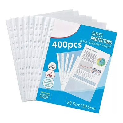 400 Piezas Protectores De Hojas Para Carpeta\u002Fcubre Hojas | MercadoLibre