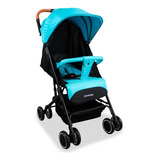 Coche Para Bebe Tipo Maleta Bit Bebesit Color Azul Chasis Acero