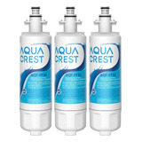 Aqua Crest 3 Filtros Agua Compatibles Con Neveras LG Lt700p