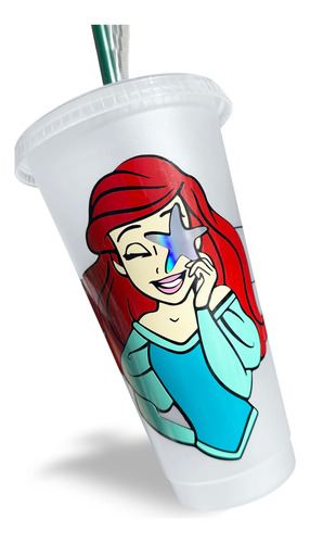 Sirenita Ariel // Vaso Personalizado Original De Starbucks 