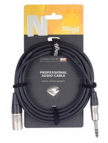 Cable Canon Macho A Plug Stereo 6 Metros Stagg Nac6psxmr