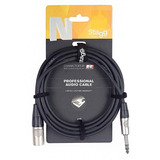 Cable Canon Macho A Plug Stereo 6 Metros Stagg Nac6psxmr