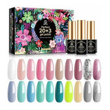 Esmalte De Uñas - Mefa 23 Pcs Gel Nail Polish Set - Pastel G