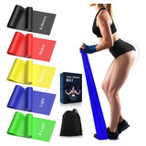 Bandas Elásticas De Resistencia Ejercicio Fitness Yoga 6 Pcs