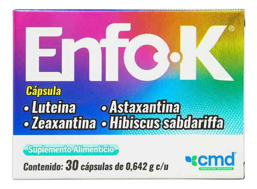 Enfo K, Suplemento Alimenticio, 30 Capsulas 0.642g C/u