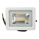 Reflector Led 10w 1000 Lm 85-265v Luz Cálida 3000k Ultralux Color De La Carcasa Blanco Color De La Luz Cálido