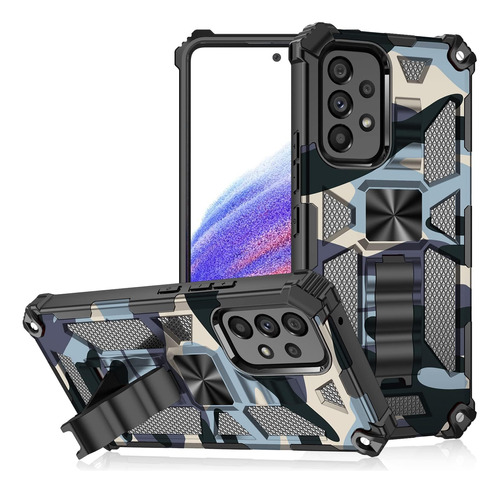 Funda De Camuflaje Con Soporte Magnético Para Samsung Galaxy