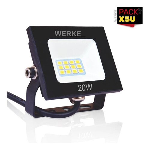 Proyector Led 20w Frío Pack X 5u. Werke