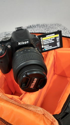Cámara Nikon D5100 (3028 Disparos) + Lente 18 55 + Mochila 