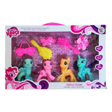 Juguete Mini Pony My Happy Horse En Caja/4 Pony C/accesorios