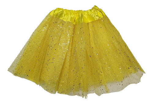 Tutu Con Brillos Tul Abundante Patinaje Danza Baile Niñas