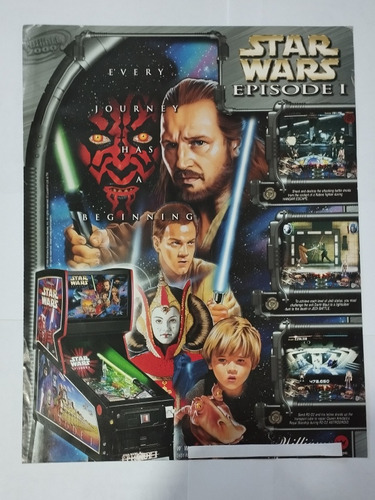 Poster Pinball 2000 Star Wars Episode I The Phantom Menace